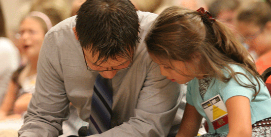 Competitor Prays
